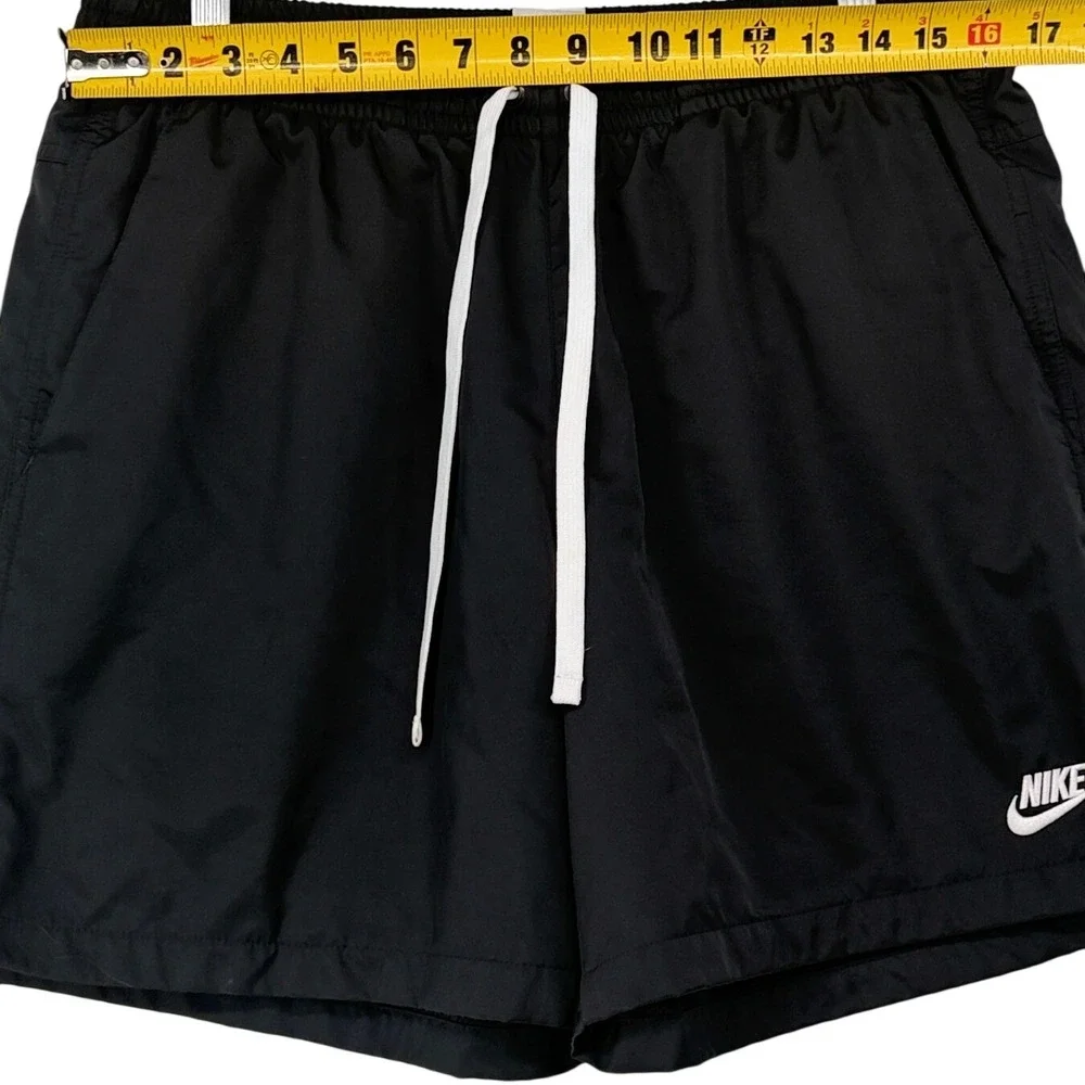Nike Mens Sportswear Woven Flow Shorts Black Nylon Mesh Lined Size Large L
